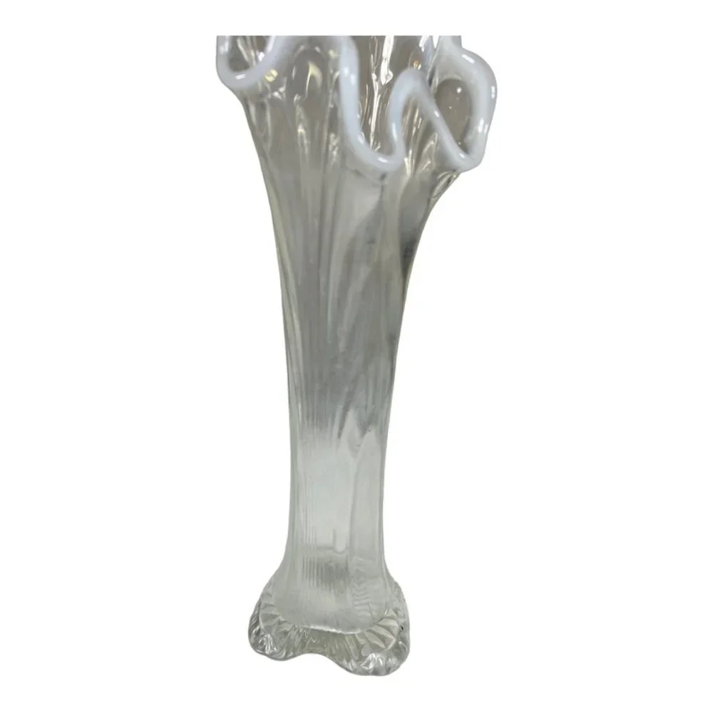 Vintage Swung Vase Opalescent White‎